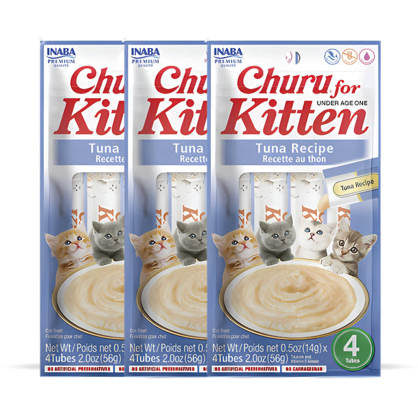 INABA Churu Tuna Recipe Creamy Kitten Cat Treats