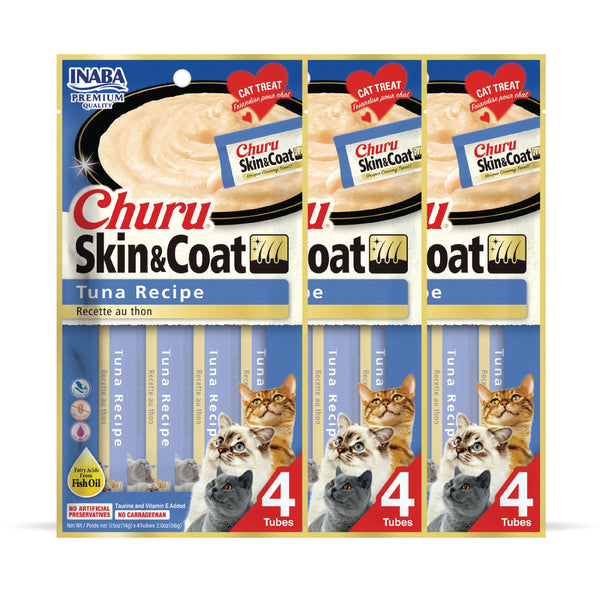 INABA Churu Skin & Coat Tuna Recipe Creamy Cat Treats