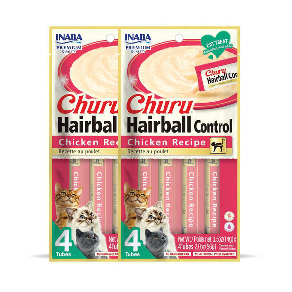 INABA Churu Hairball Chicken Recipe Creamy Cat Treats