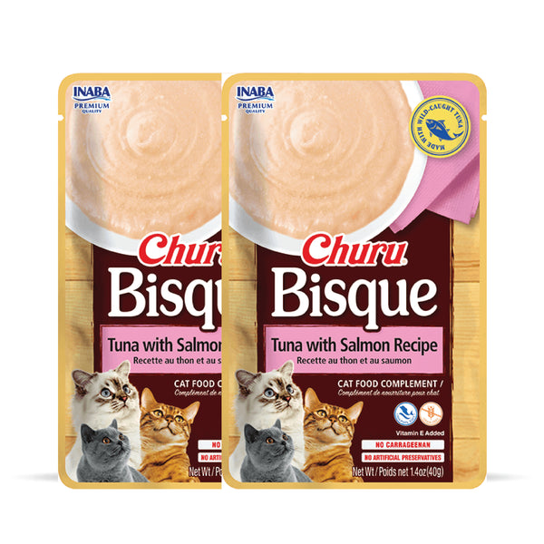 INABA Churu Bisque Tuna with Salmon Recipe Cat Wet Food
