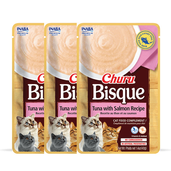 INABA Churu Bisque Tuna with Salmon Recipe Cat Wet Food