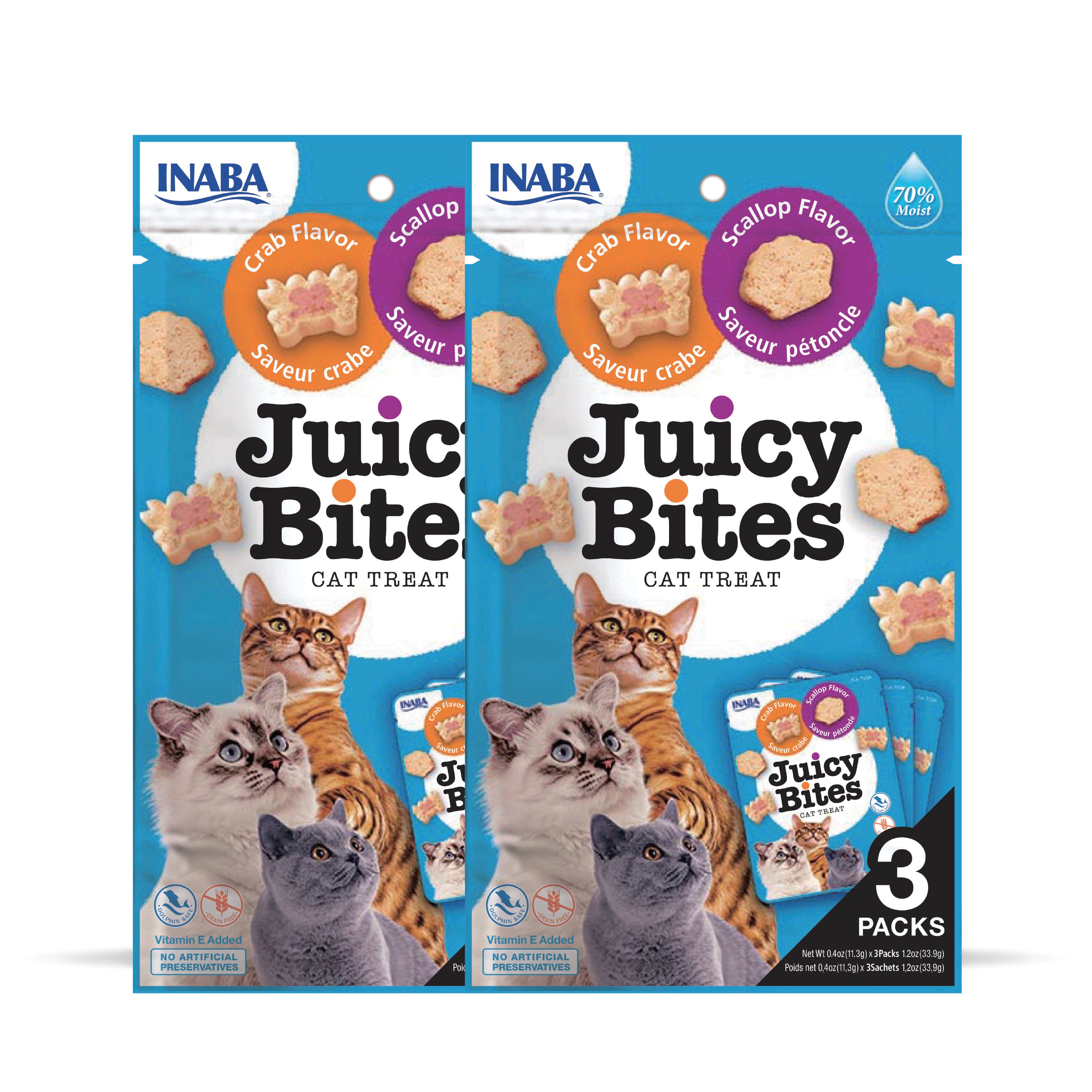 INABA Juicy Bites Scallop and Crab Flavoured Cat Treats Cats-Treats & Others INABA 2x34g