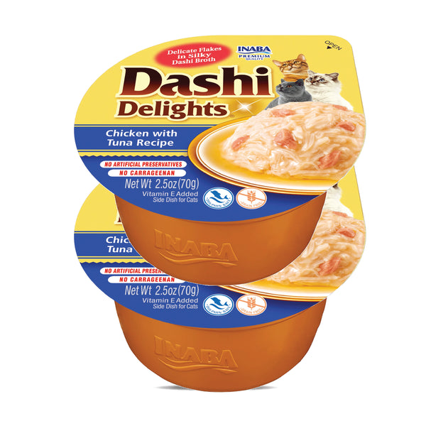 Inaba Dashi Delights Chicken with Tuna Recipe Cat Wet Food
