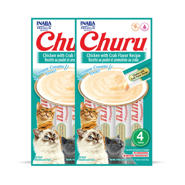 INABA Churu Chicken with Crab Creamy Cat Treats