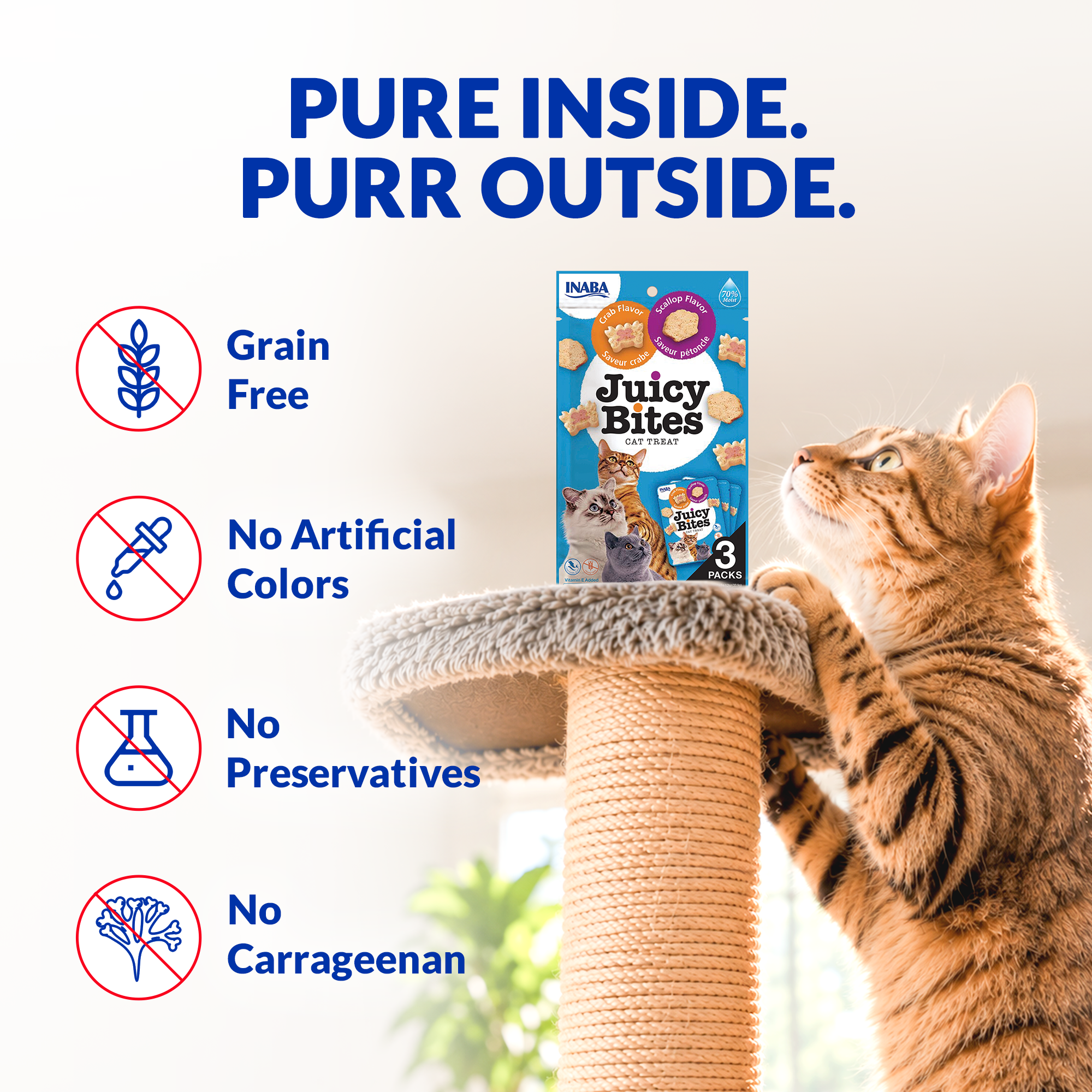 INABA Juicy Bites Scallop and Crab Flavoured Cat Treats Cats-Treats & Others INABA