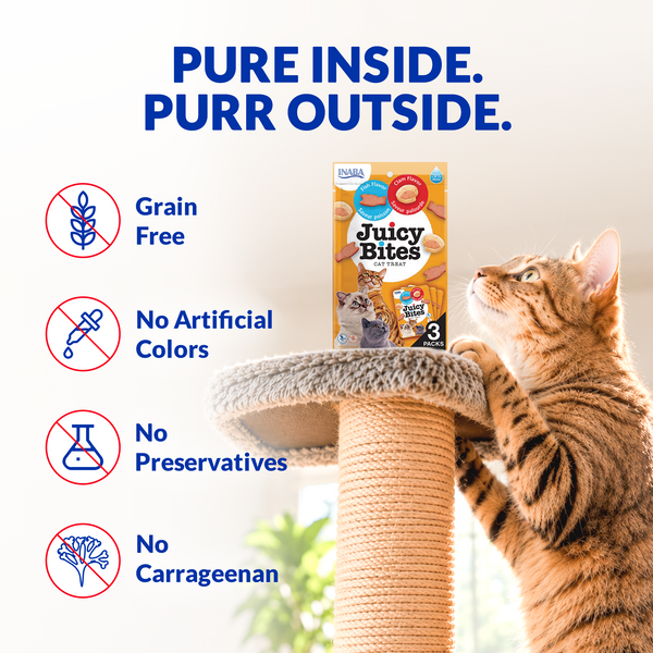 INABA Juicy Bites Fish and Clam Flavoured Cat Treats