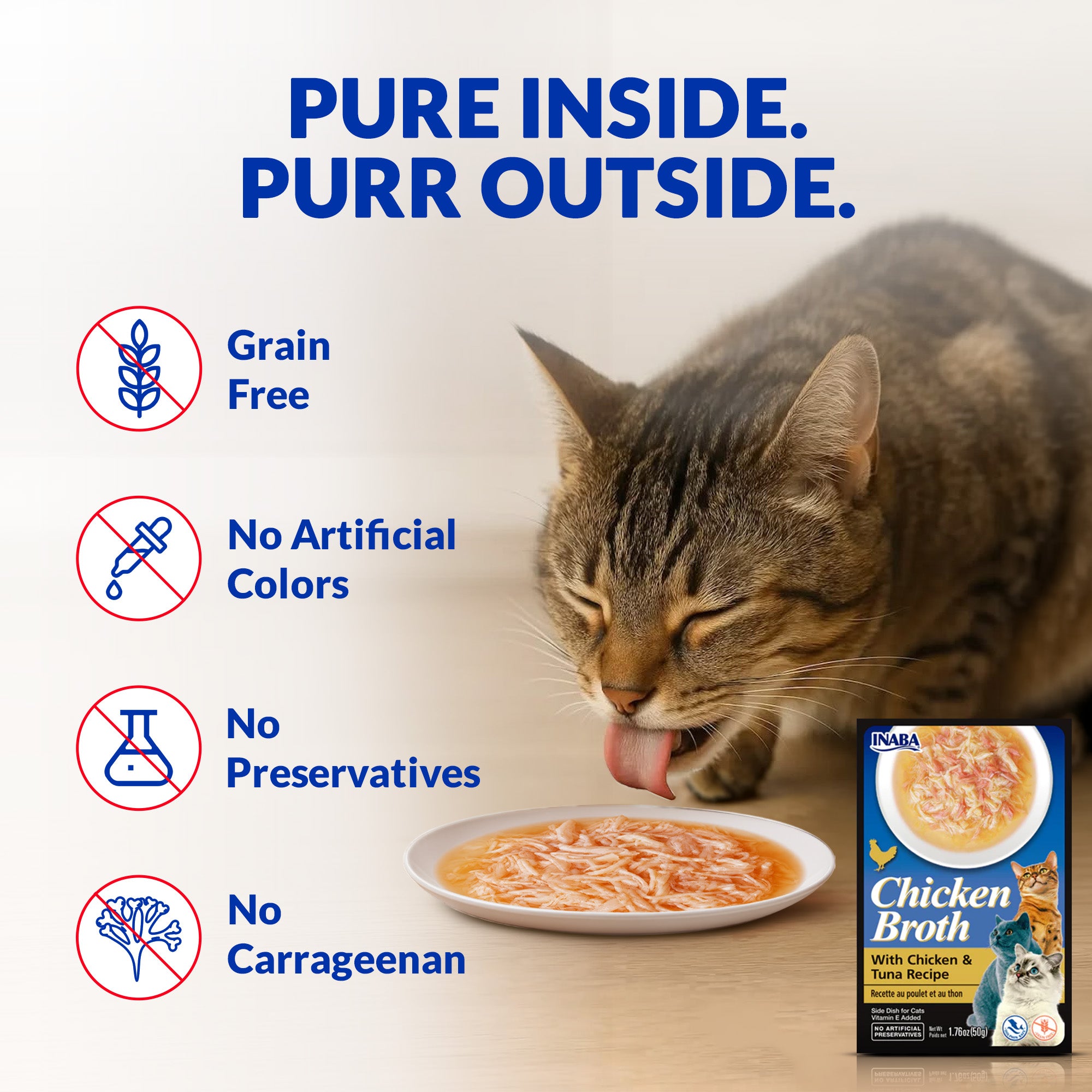 INABA Chicken Broth Chicken and Tuna Recipe Cat Wet Food Cats-Wet Food INABA