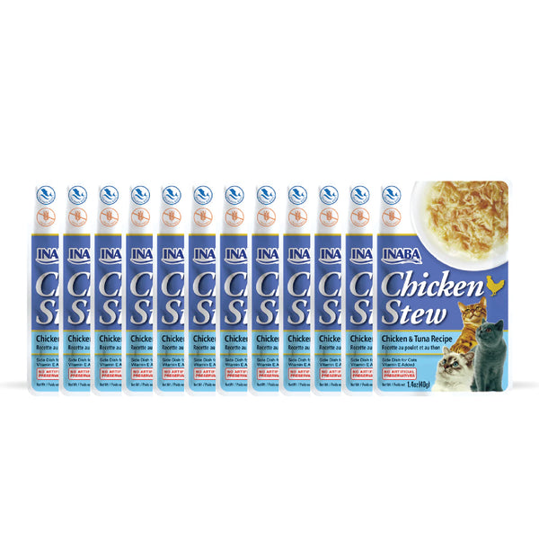 INABA Chicken Stew Chicken with Tuna Recipe Cat Wet Food