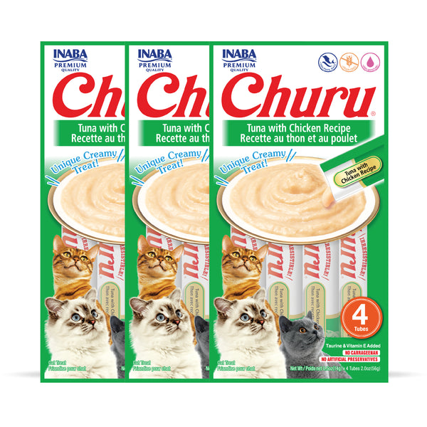 INABA Churu Tuna with Chicken Creamy Cat Treats
