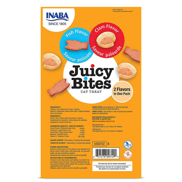 INABA Juicy Bites Fish and Clam Flavoured Cat Treats