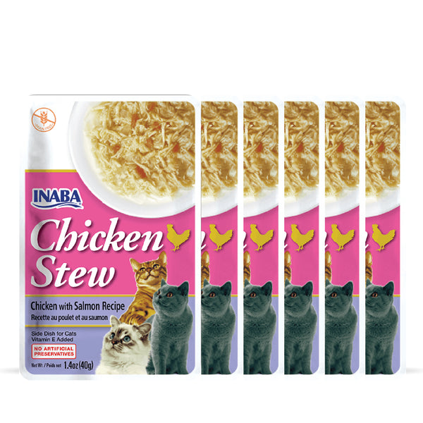 INABA Chicken Stew Chicken with Salmon Recipe Cat Wet Food