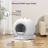 Petverse Pro Automatic Litter Box for Cats (White) Litter Supplies Petverse Dropship
