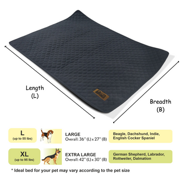 Petter World Multipurpose Breathable Summer Mat for Dogs (Autumn Grey)