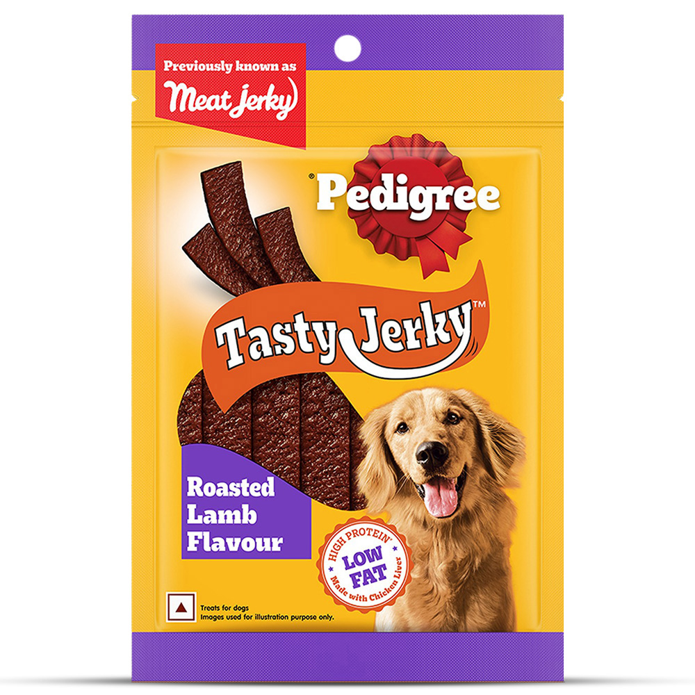 Pedigree Roasted Lamb Tasty Jerky Dog Treat Dog Treats + Others Pedigree