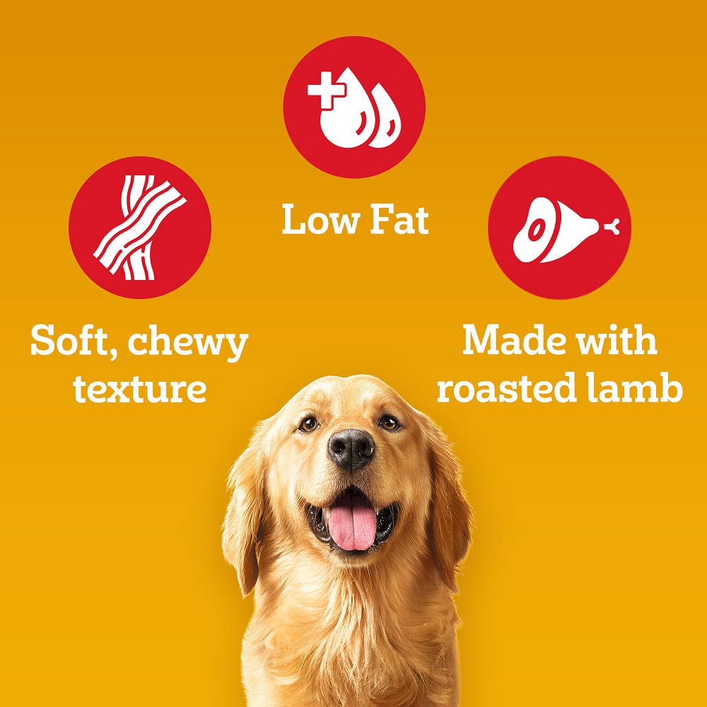 Pedigree Roasted Lamb Tasty Jerky Dog Treat Dog Treats + Others Pedigree