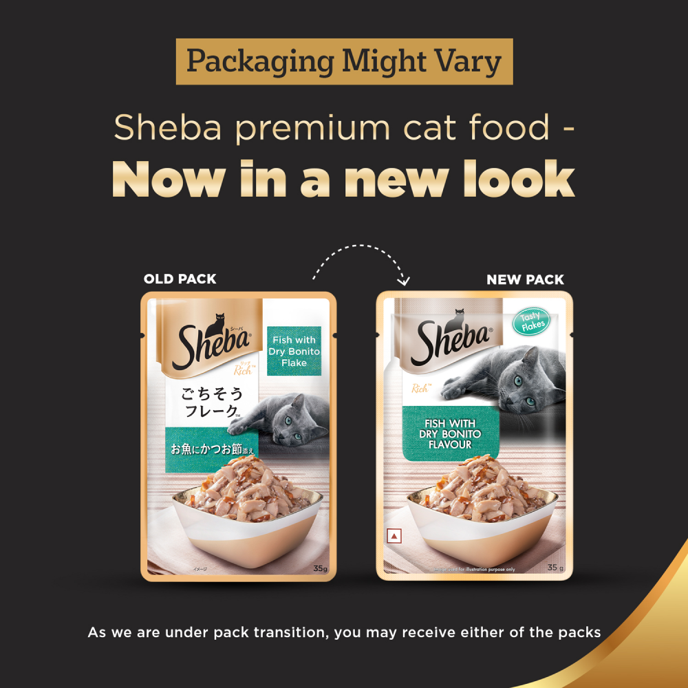 Sheba Fish with Dry Bonito Flake Premium Cat Wet Food