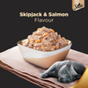 Sheba Skipjack & Salmon Fish Mix Cat Wet Food and Salmon Flavour Irresistible All Life Stages Cat Dry Food Combo Exclusive Combo Sheba