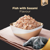 Sheba Fish with Sasami Premium Cat Wet Food and Salmon Flavour Irresistible All Life Stages Cat Dry Food Combo Exclusive Combo Sheba