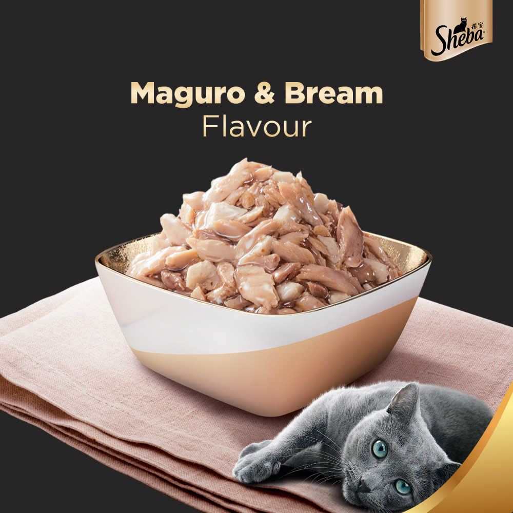 Sheba Maguro & Bream Fish Mix Premium Cat Wet Food