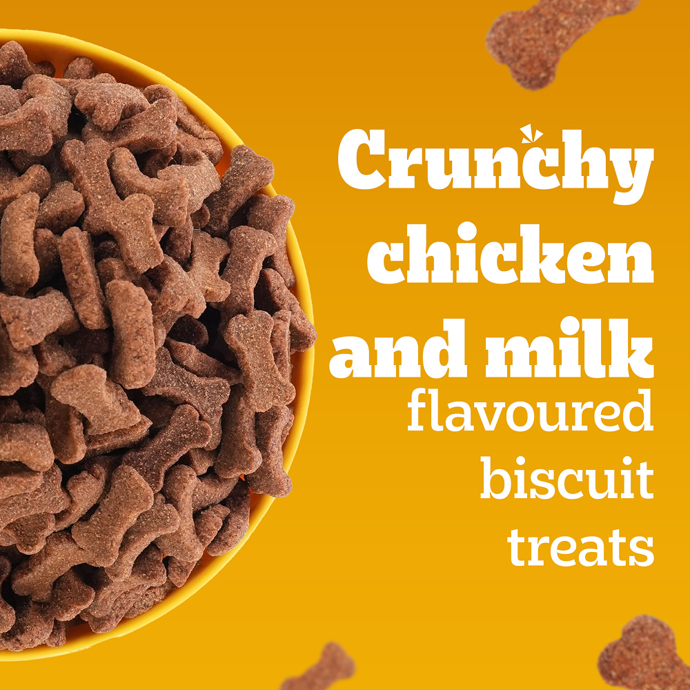 Pedigree Milk and Chicken Flavour Biscrok Biscuits Dog Treats (500g) Dog Treats + Others Pedigree