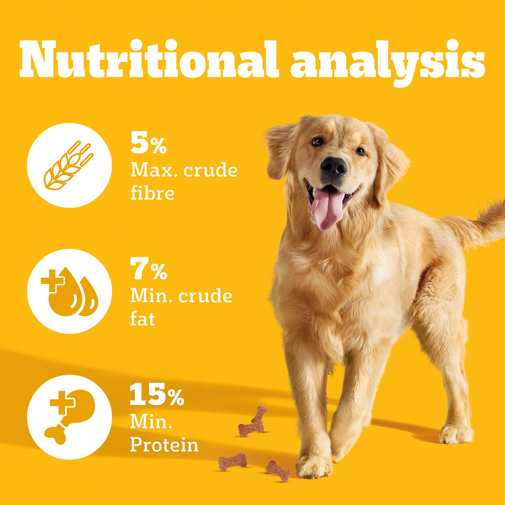 Pedigree Milk and Chicken Flavour Biscrok Biscuits Dog Treats (500g) Dog Treats + Others Pedigree