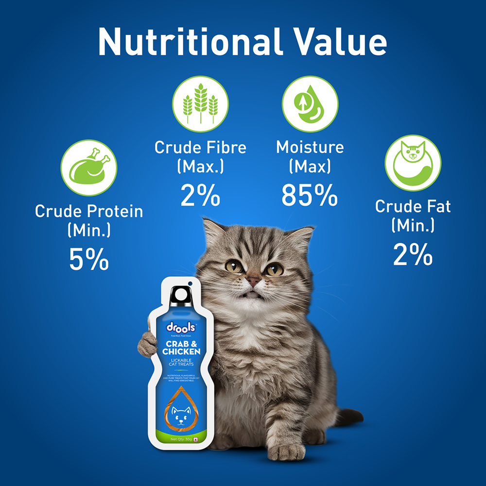 Drools Crab & Chicken Creamy Lickable Cat Treats Cats-Treats & Others Drools