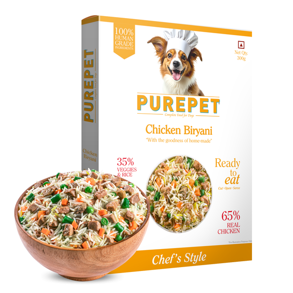 Purepet Chicken and Mutton Biryani Fresh Food For Dogs
