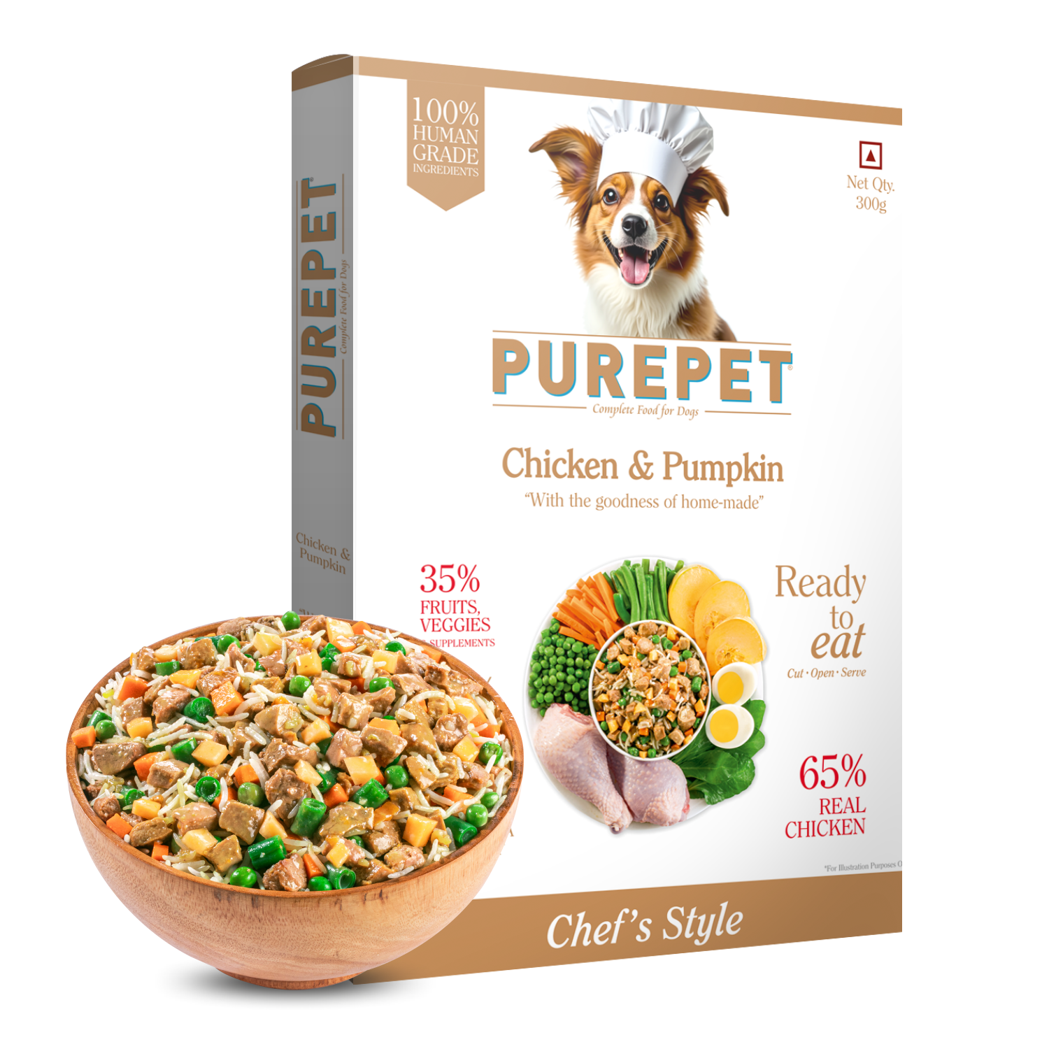 Purepet Chicken and Pumpkin Fresh Food for Dogs Sample Purepet