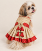 Pawgy Pets Pujo Dress for Dogs (Red & White) Dogs-Clothing & Accessories Pawgypets Dropship