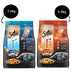 Sheba Salmon Flavour and Chicken Flavour Irresistible All Life Stage Cat Dry Food Combo (Limited Shelf Life) Cats- Dry food Sheba 1.5kg+1.5kg