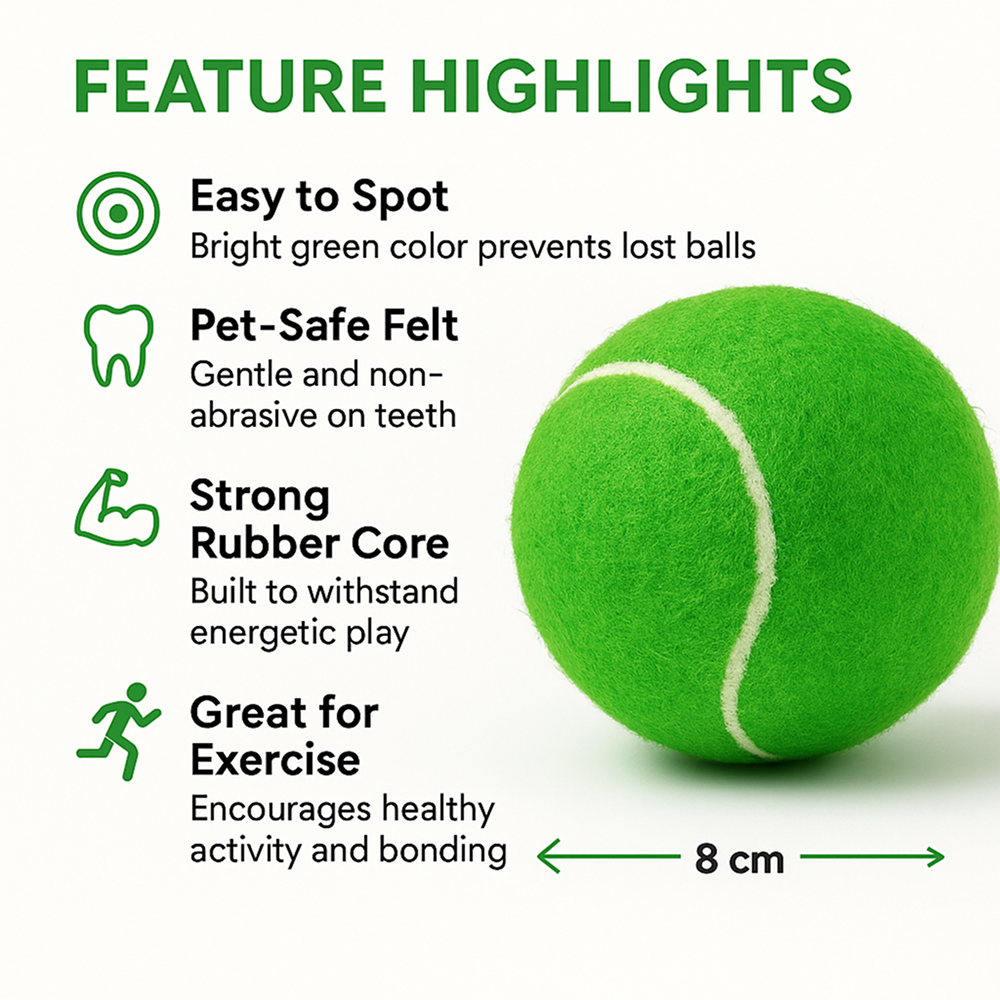 Talking Dog Club Tennis Ball Toy for Dogs (Green) Dogs-Toys Talking Dog Club Dropship
