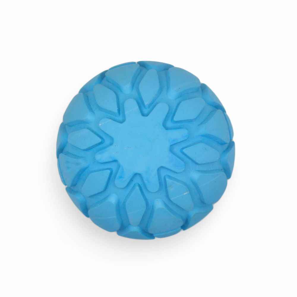 Fofos Milk Bone & Ball Toy for Dogs (Blue) | For Medium Chewers