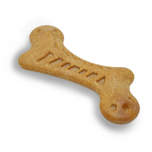 Fofos Woodplay Bone Toy for Dogs | For Aggressive Chewers (Brown)