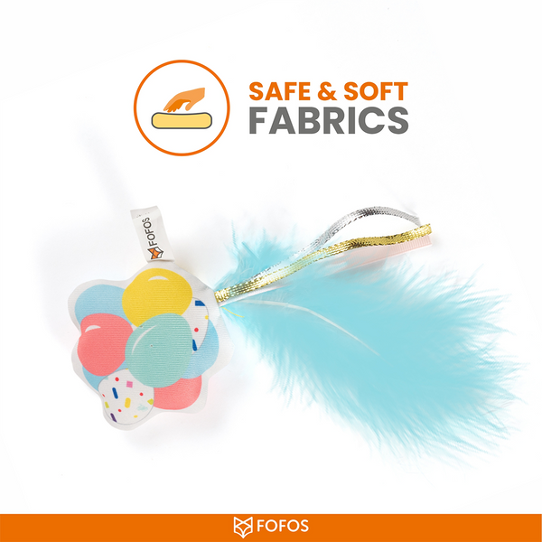 Barkbutler x Fofos Birthday Balloon Catnip Toy for Cats