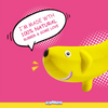 Squeeezys Latex banana Squeaky Chew Toy for Dogs (Yellow) Dogs-Toys Squeeezys