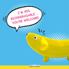 Squeeezys Latex banana Squeaky Chew Toy for Dogs (Yellow) Dogs-Toys Squeeezys
