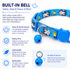 Talking Dog Club Everyday Collar with Unicorn Cat Bell for Cats (Blue) Cats-Collar, Leashes, harnesses Talking Dog Club Dropship