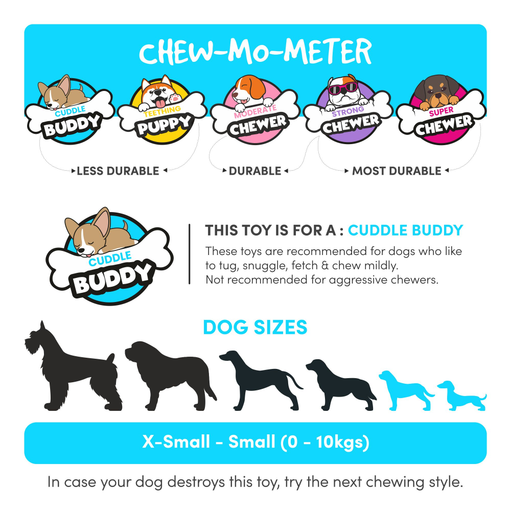 Barkbutler x Fofos Latex Monkey Squeaky Toy for Dogs (Grey) Dogs-Toys Barkbutler