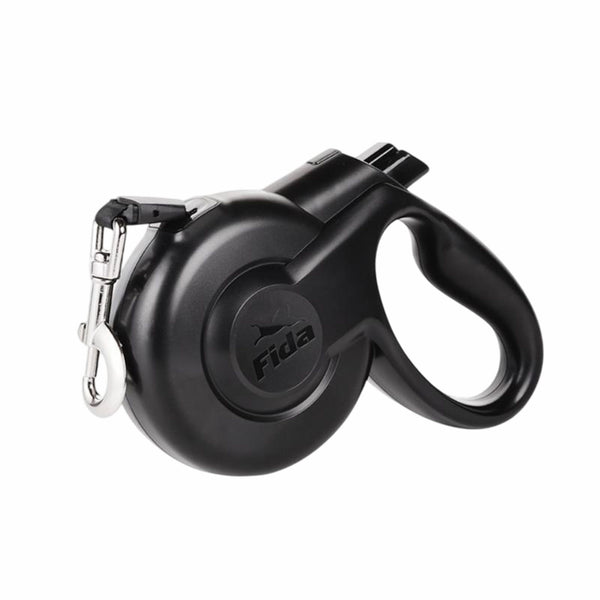 Fida Styleash Retractable Leash for Dogs (Black)