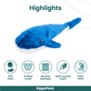 Zippy Paws Blue Whale Jigglerz Plush Toy for Dogs Dogs-Toys Zippy Paws
