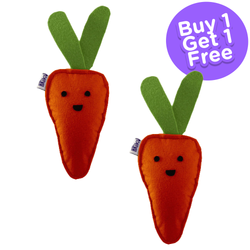 Hriku Sumulak Carrot Catnip Toy for Cats (Buy 1 Get 1 Free)