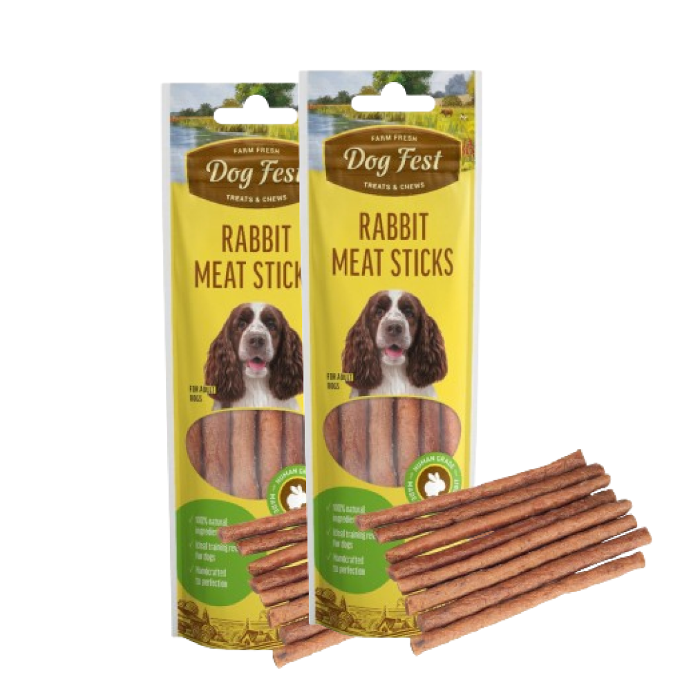 Dogfest Rabbit Meat Sticks Dog Treats (Limited Shelf life) Dog Treats + Others Petfest