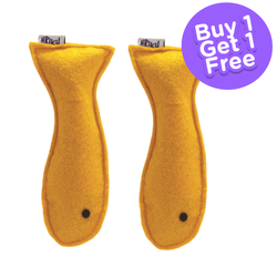 Hriku Peetmatsya Yellow Fish Catnip Toy for Cats (Buy 1 Get 1 Free)