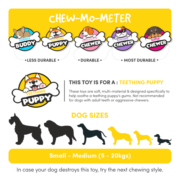 Barkbutler x Fofos Milk Bone & Ball Toy for Dogs (Pink)