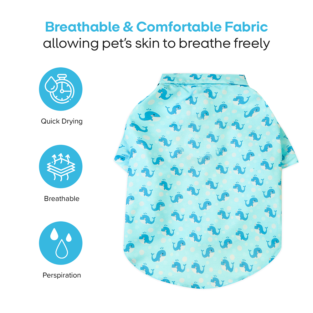 15buttons Baby Whale Shirt for Dogs Dogs-Clothing & Accessories 15buttons Dropship