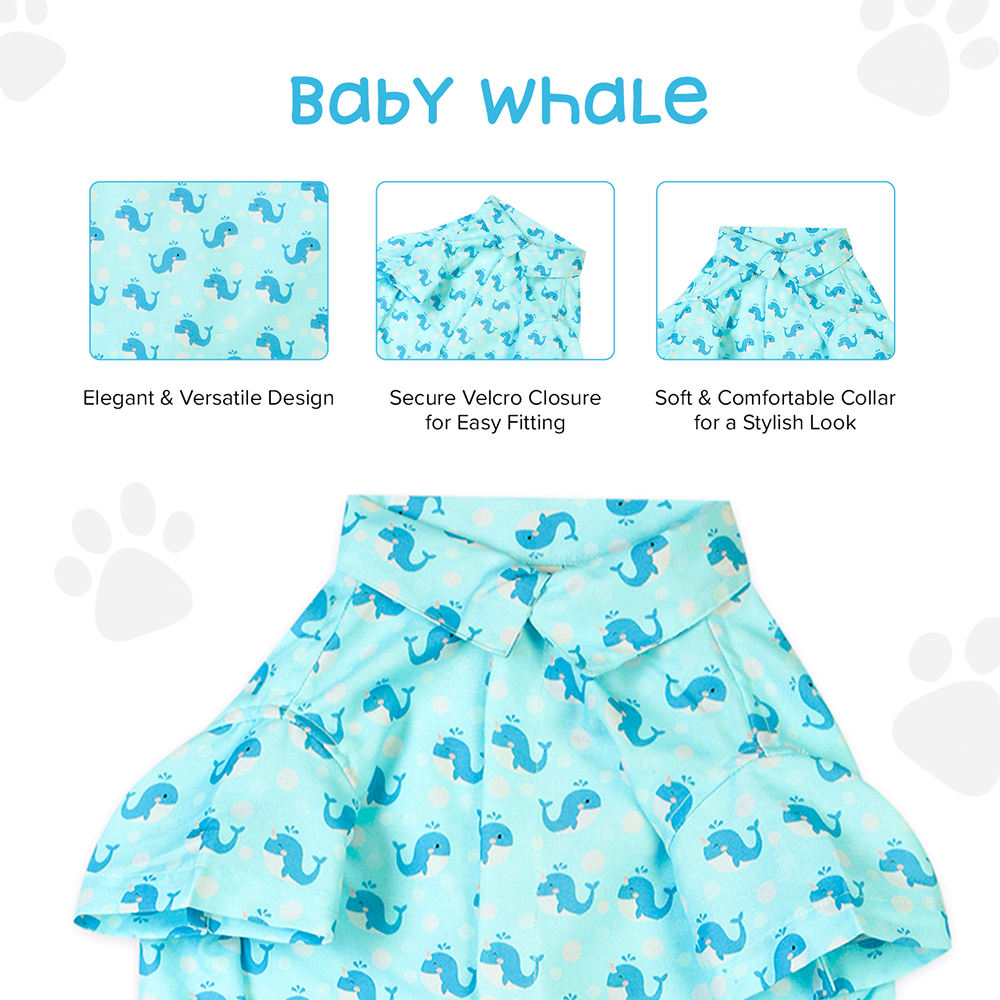 15buttons Baby Whale Shirt for Dogs Dogs-Clothing & Accessories 15buttons Dropship