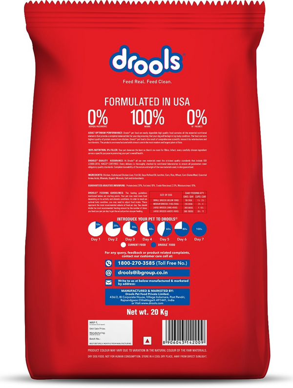 Drools Optimum Performance Adult Dog Dry Food