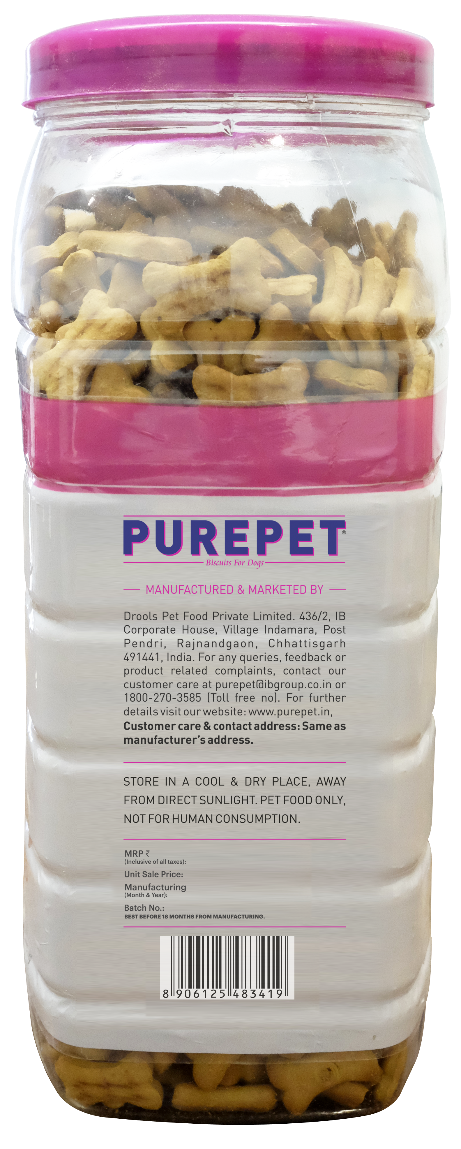 Purepet Mutton Flavour Real Chicken Biscuit Dog Treats Dog Treats + Others Purepet