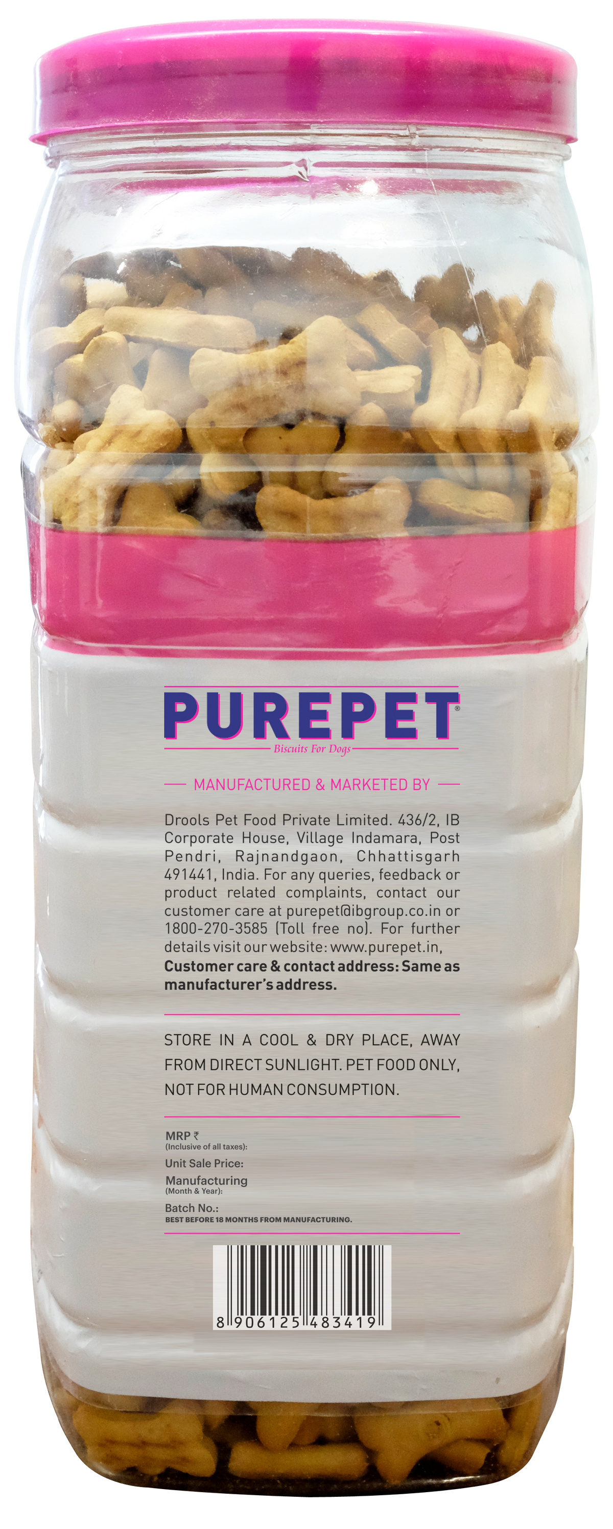 Purepet Mutton Flavour Real Chicken Biscuit Dog Treats Dog Treats + Others Purepet