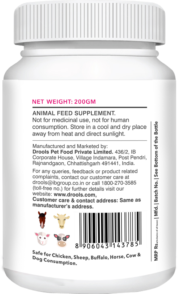 Drools Absolute Skin & Coat Supplement Tablets for Dogs